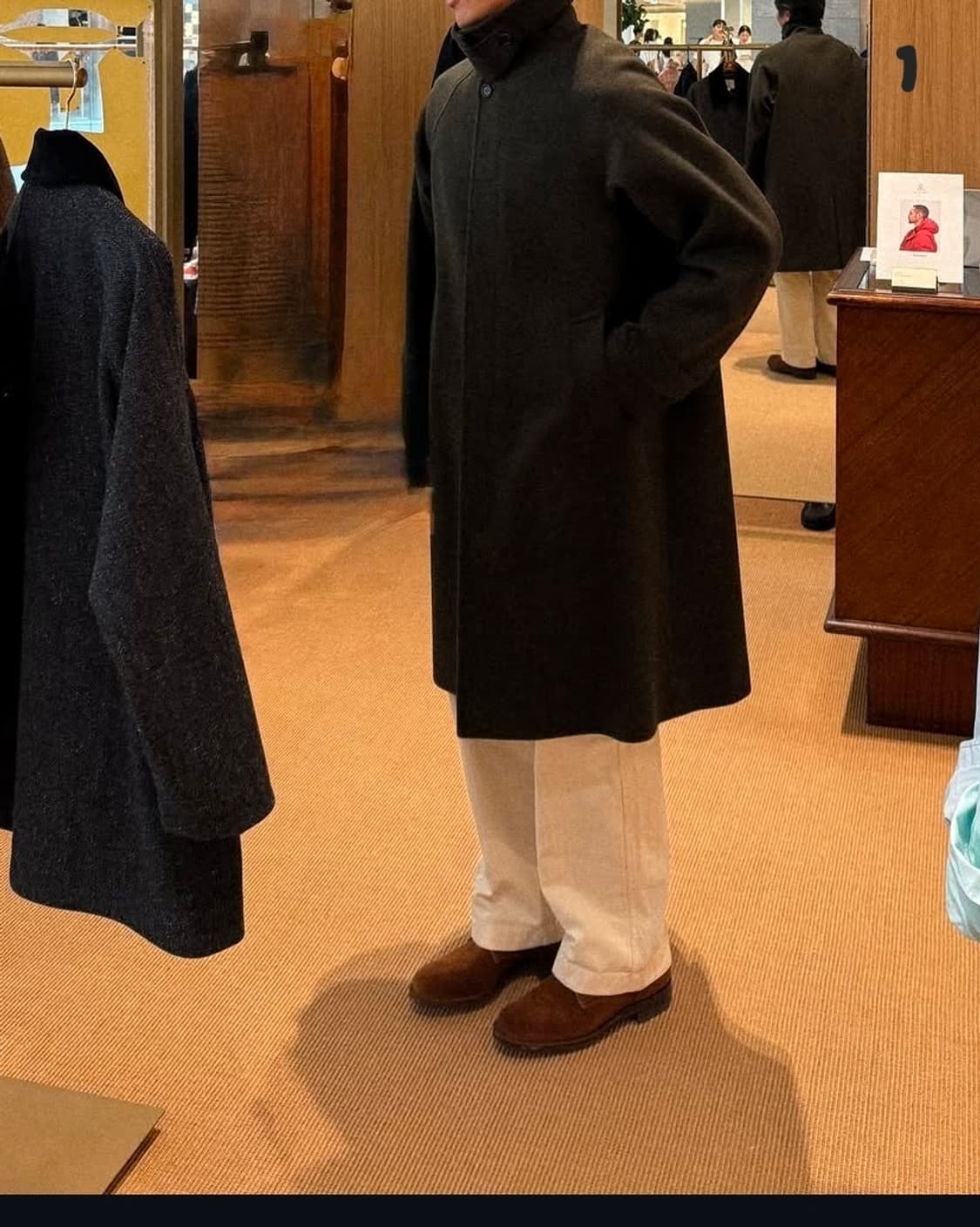 에르디토 여용기 발마칸 코트 XL 문트위드 울 100% 상품이미지9