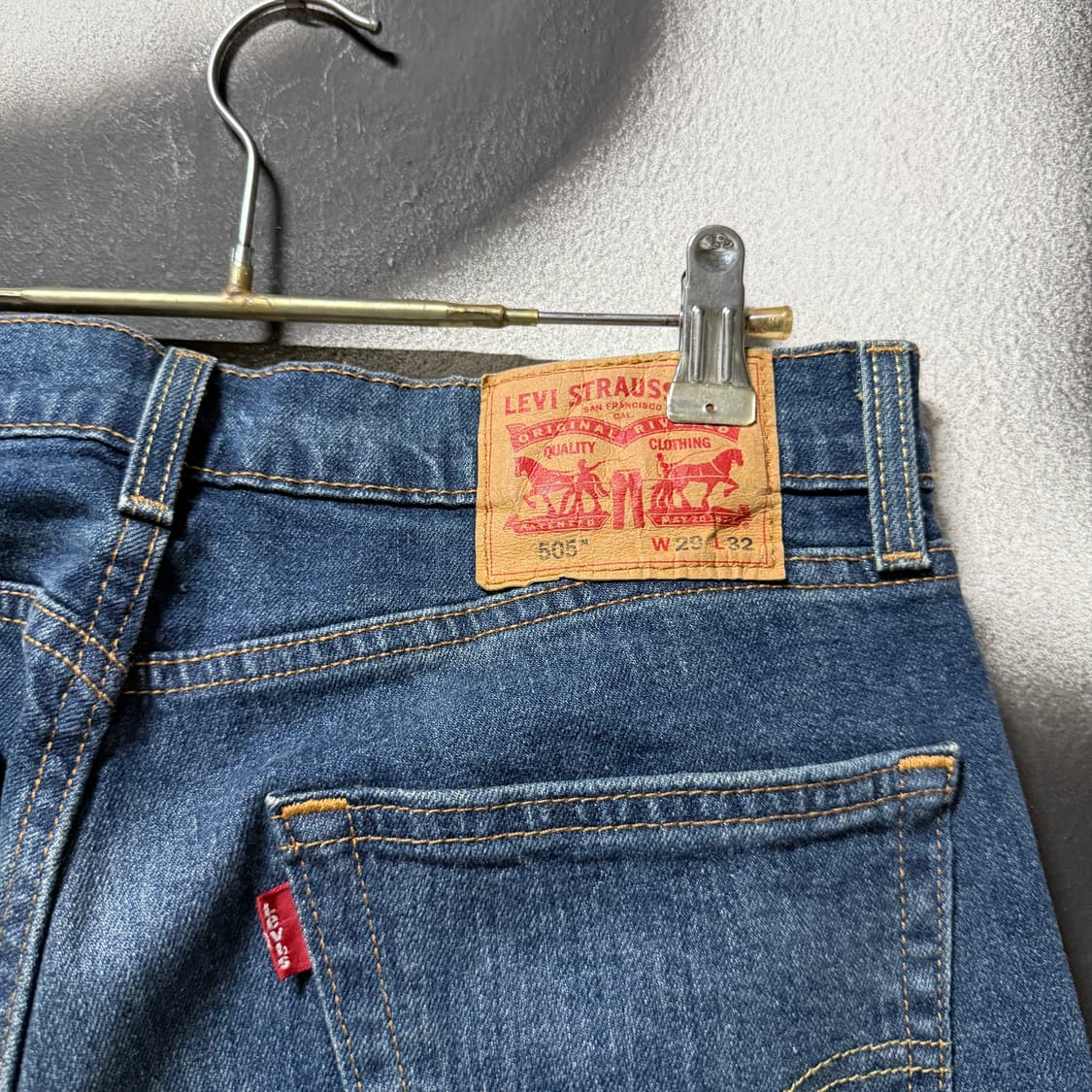 리바이스 오리지널 워터레스 505 데님 팬츠 상품이미지5