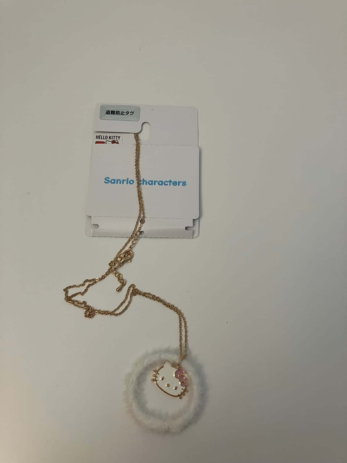헬로키티 골드 퍼장식 목걸이 히메갸루 y2k 상품이미지1