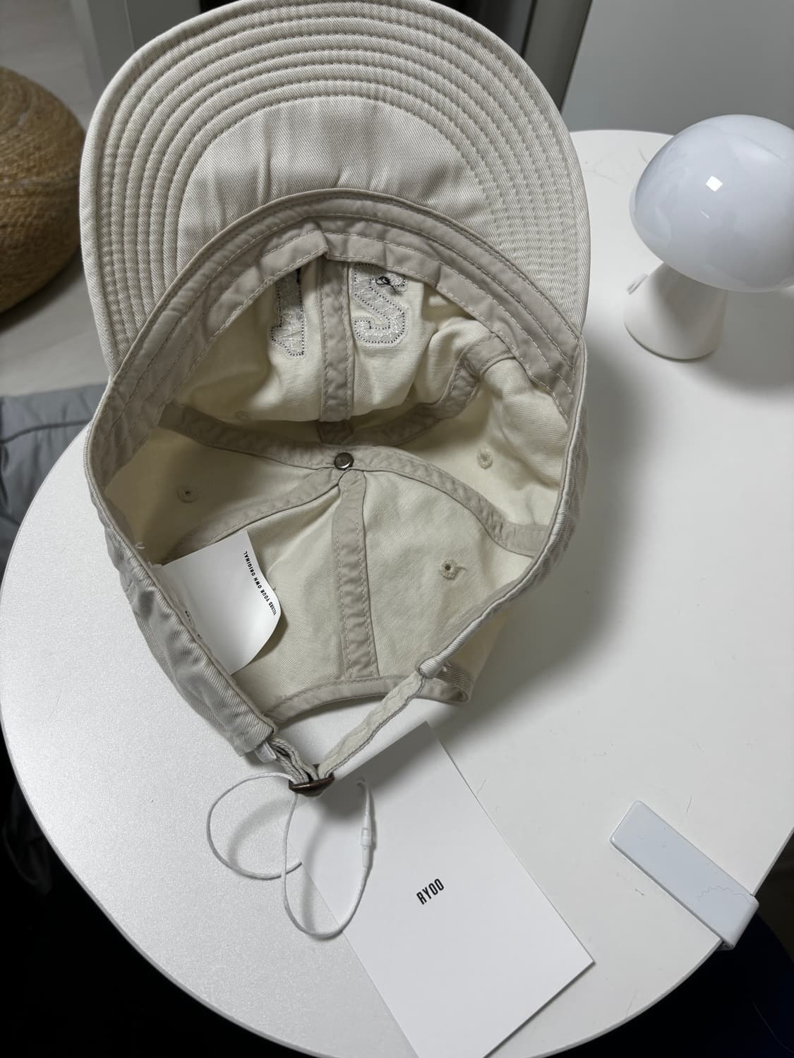 RYOO 12-og (off white)볼캡 새상품 상품이미지2