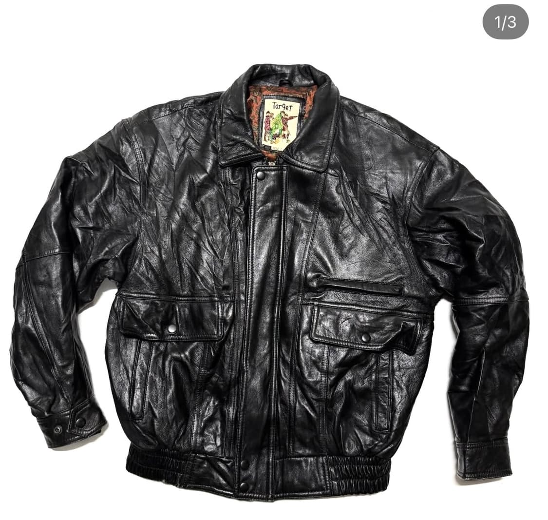 Target - 레더 봄버 자켓 상품이미지1