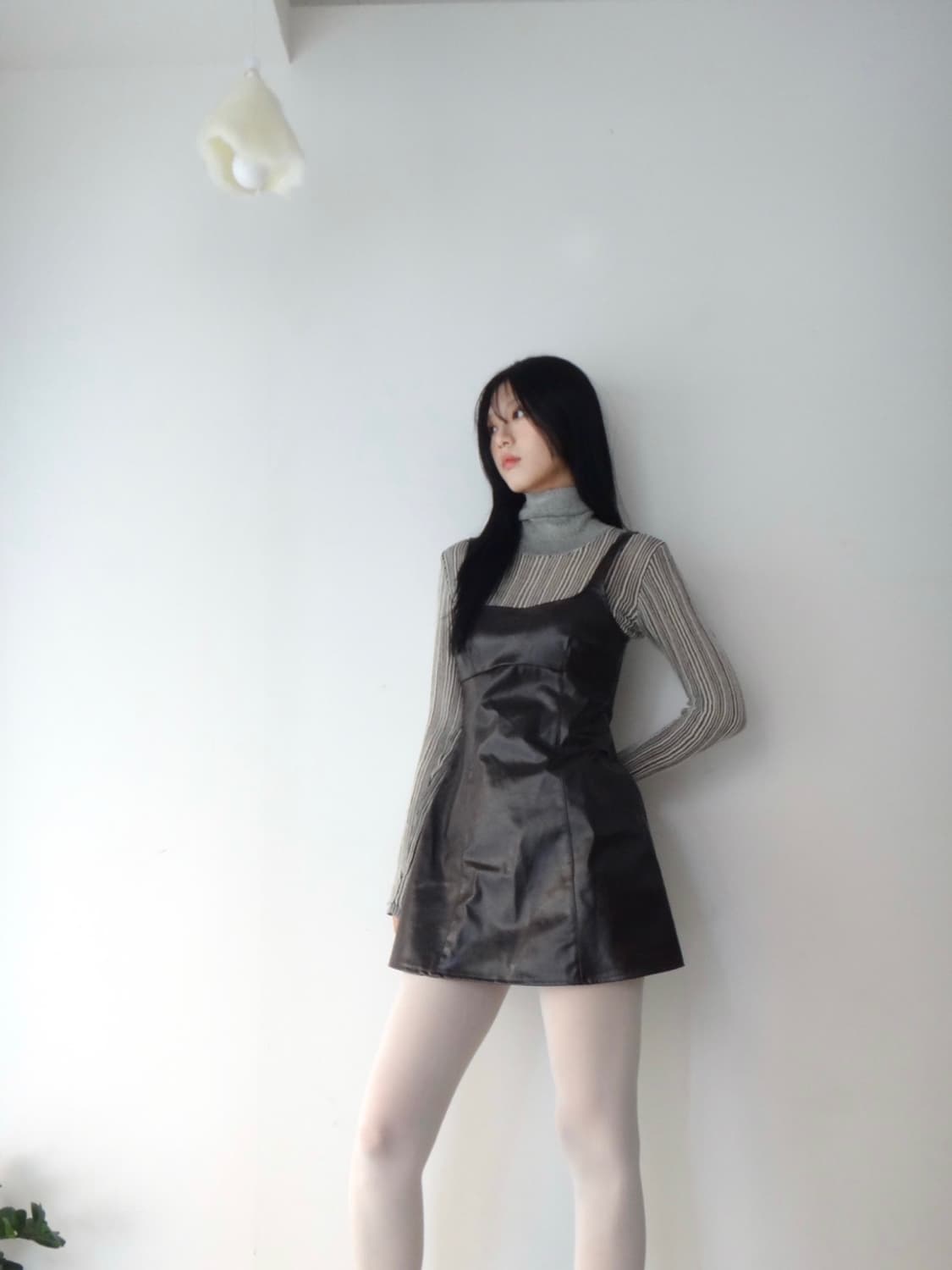 Rib pattern sheer turtle top 상품이미지7