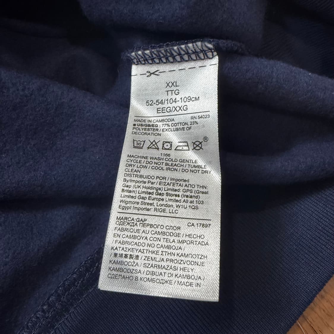 GAP 빅로고 네이비 후드티  상품이미지4