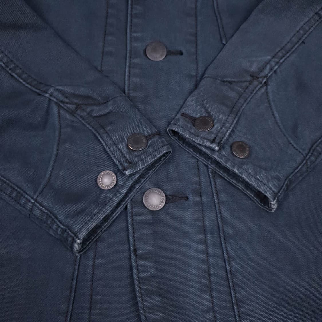 리바이스 피그먼트 그린블랙 쓰레포켓 데님 초어자켓 SI 상품이미지7