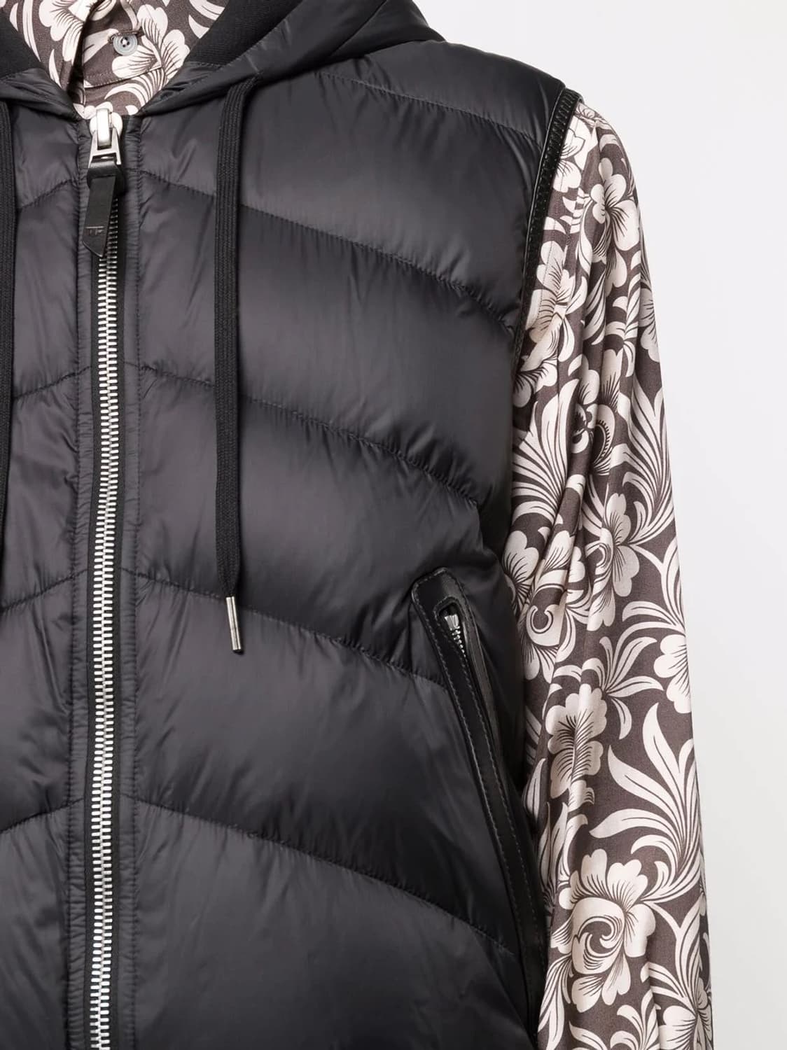 (S+/52) / 톰포드 레더트리밍 블랙 후드 조끼 패딩 상품이미지9