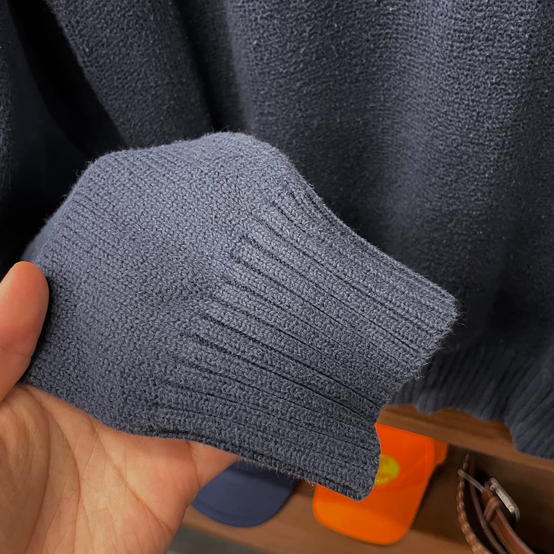 폴로 랄프로렌 신형 라벨 모크 넥 버튼 니트 스웨터 상품이미지6