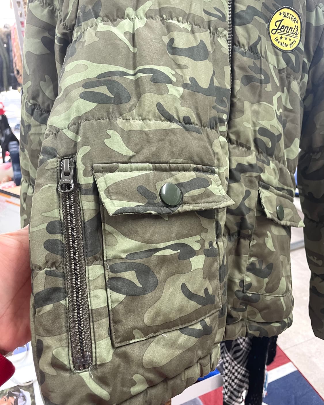 Jenny camo pocket padded jacket  상품이미지7