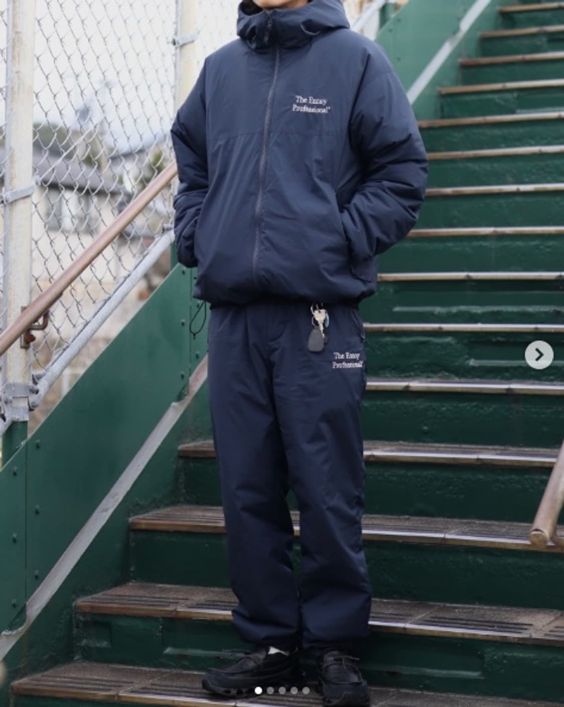 엔노이 ENNOY 2026 패디드 후드 자켓 네이비 XL 상품이미지9