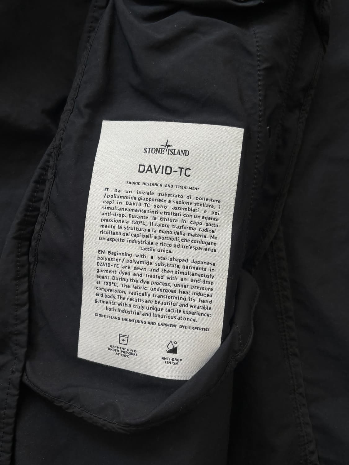 Stone Island 스톤아일랜드 네이비 데이비드 TC 코트 상품이미지7