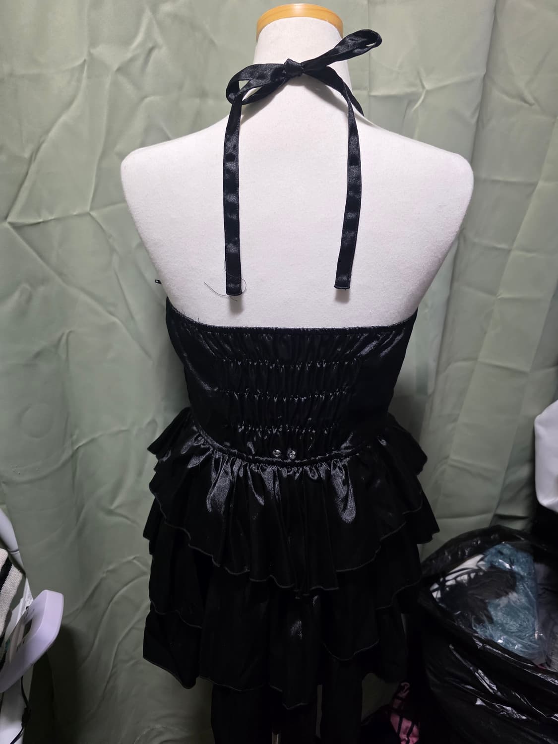 갸루 고스로리 공겜여주 홀터넥 원피스  상품이미지3