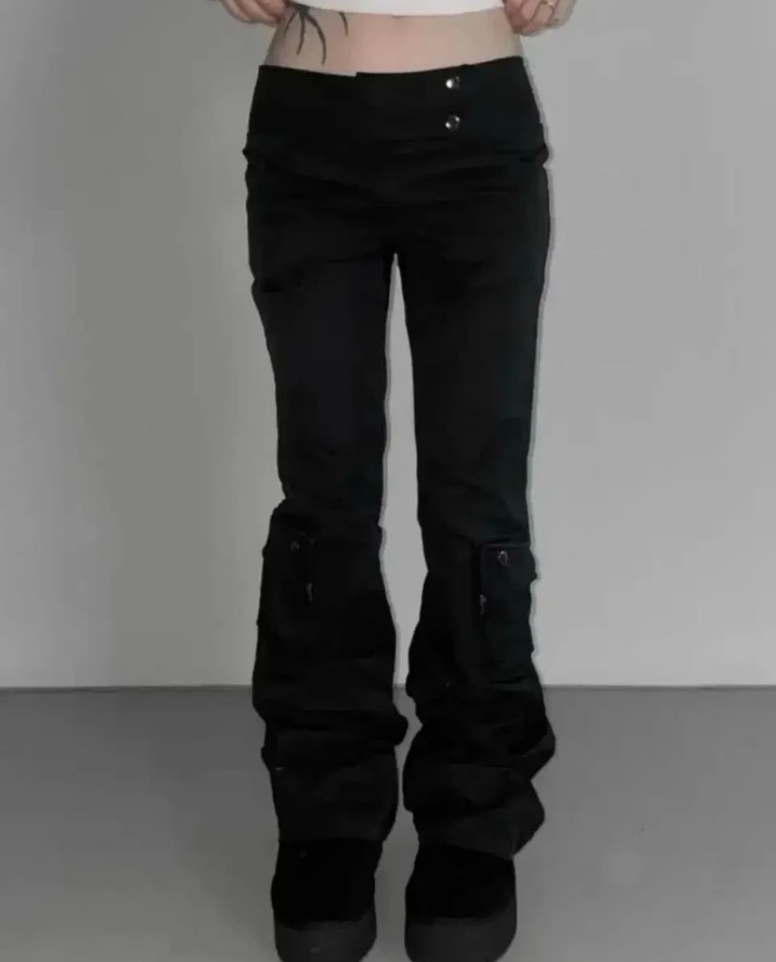 디에어타운 긱시크 포켓 부츠컷 팬츠 상품이미지1