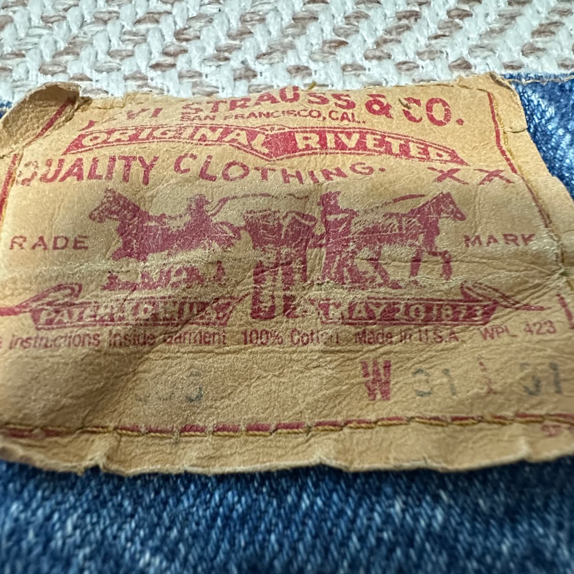 LEVI'S 505 usa made denim pants 상품이미지5