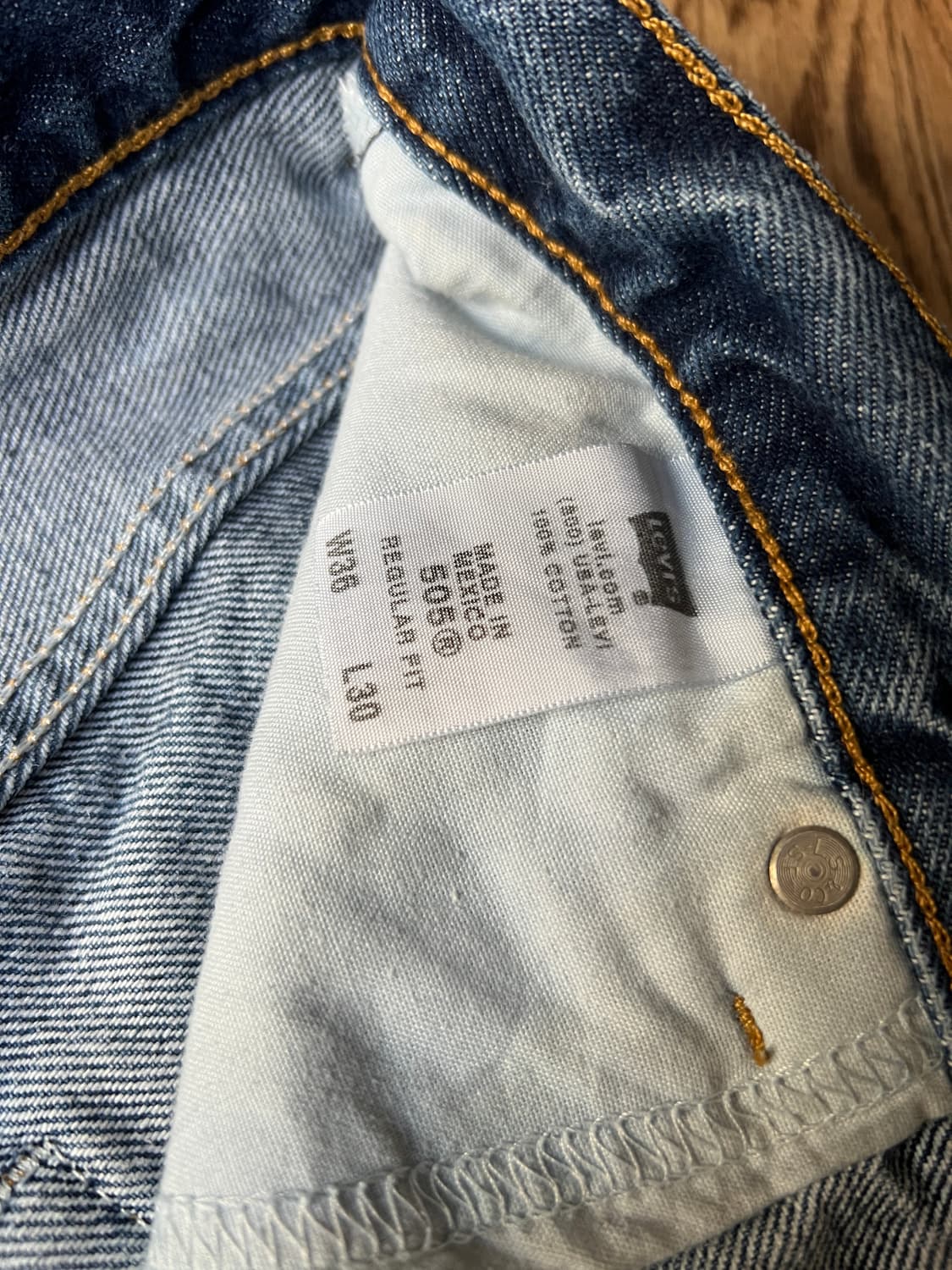 [36]00's 리바이스 USA 505 맥시코제 빈티지 워싱 데님 팬츠 상품이미지4