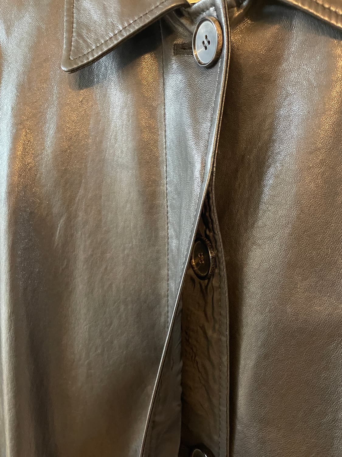 Ore 오어 가죽자켓 가죽 트렌치코트 상품이미지5