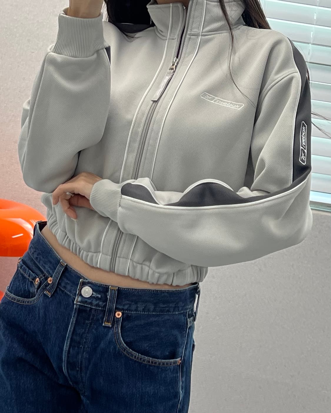 (WOMEN)리복 크롭 져지-M1442 상품이미지1