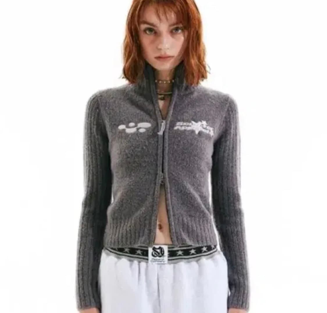 스컬프터 여성 니트 집업 2way 새상품 상품이미지1