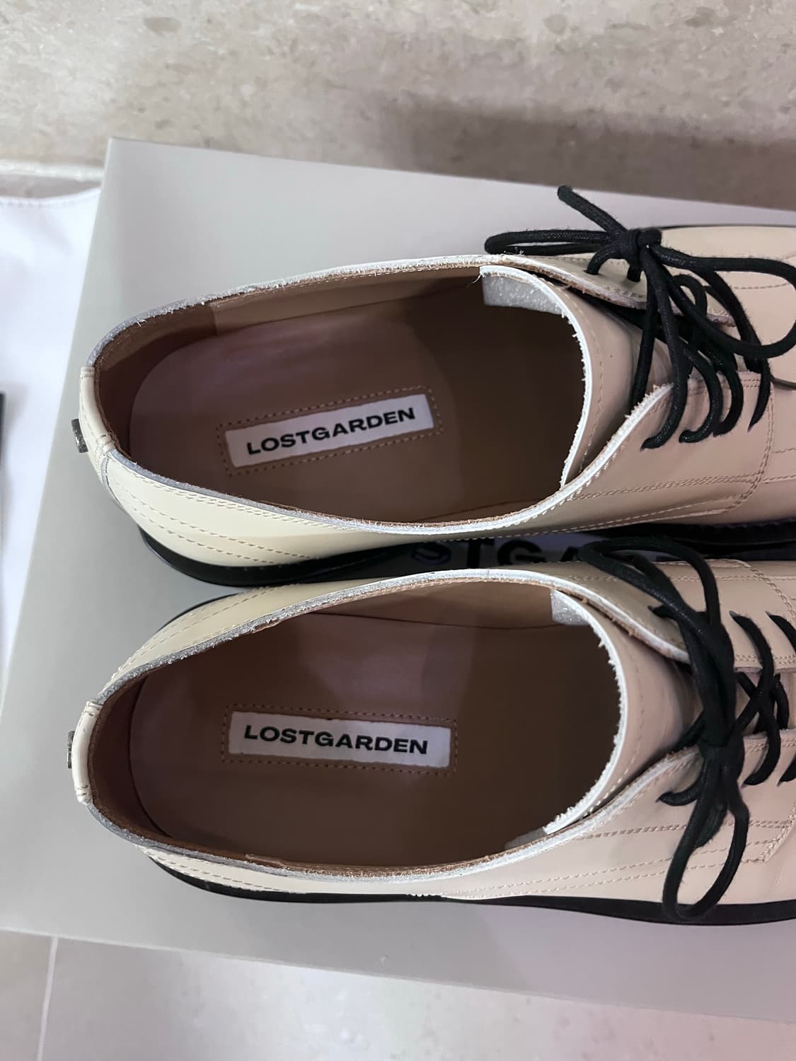 [270] 로스트가든 vol 아이보리 더비슈즈 상품이미지5