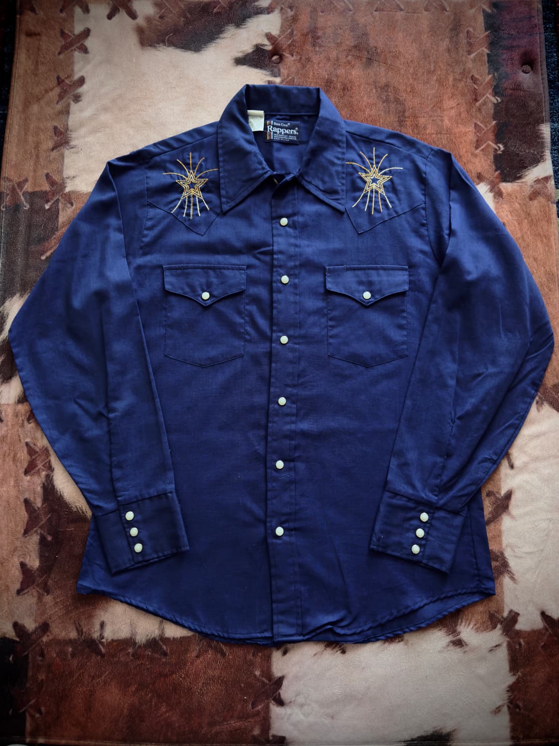 70s Rappers Stars stitch Western shirt 상품이미지1