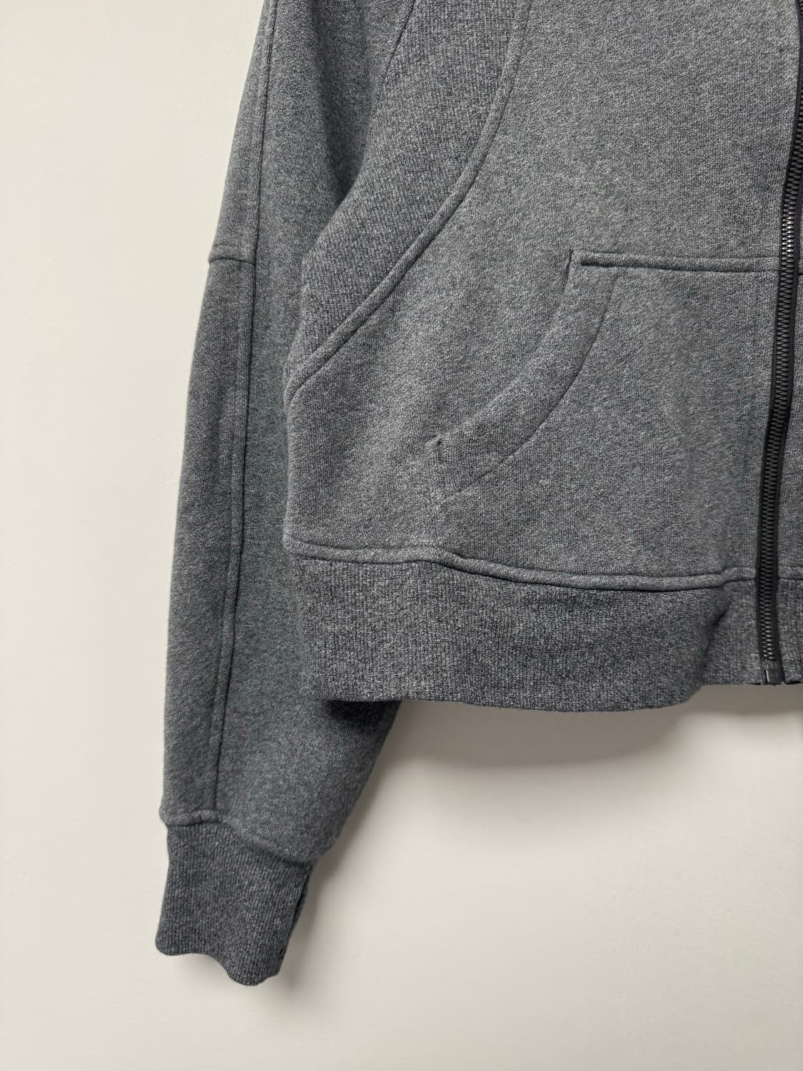 룰루레몬 스쿠바 그레이 후드집업 자켓 풀집업 크롭 후드 상품이미지5