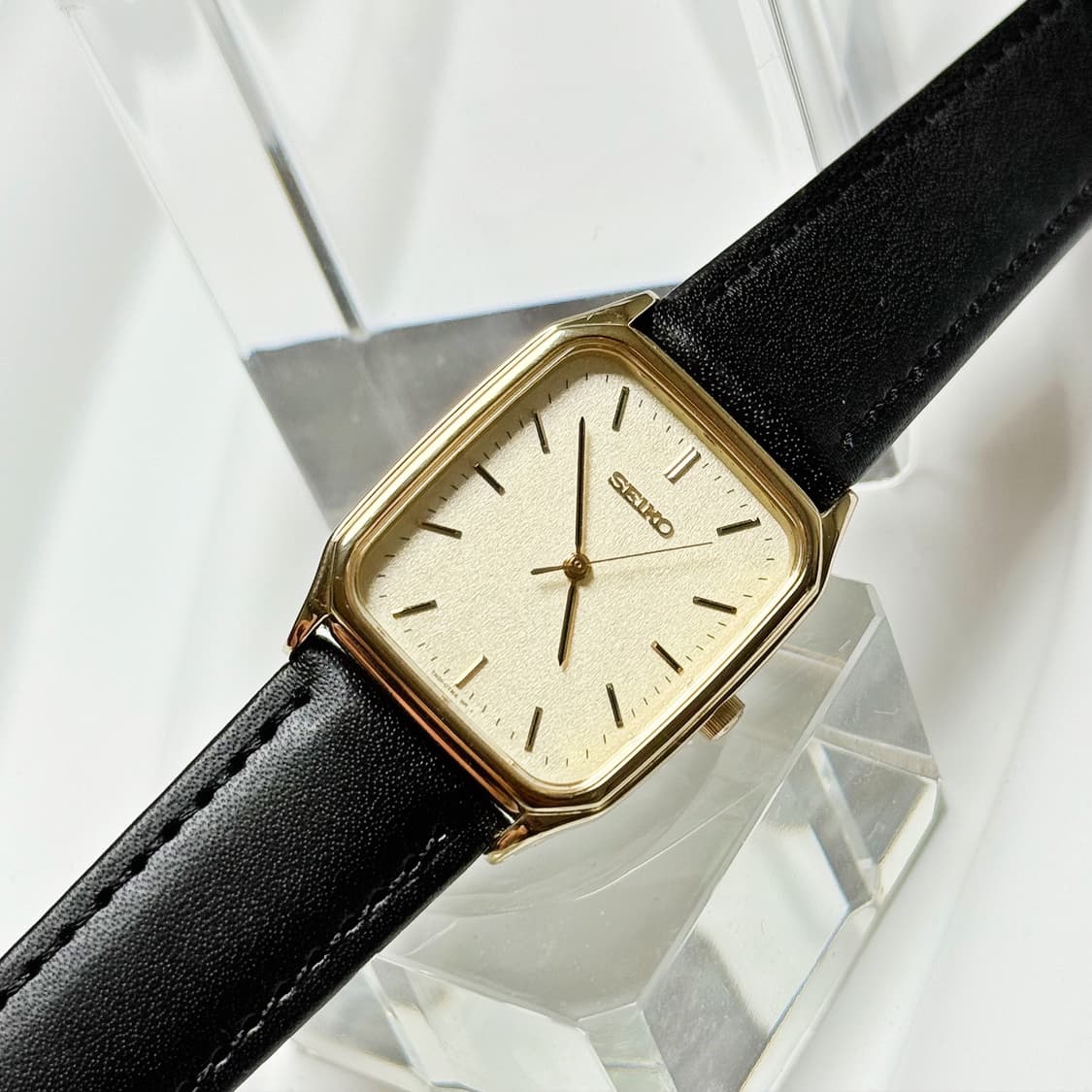 80's90's 세이코 빈티지 스퀘어 탱크 미니멀 워치 상품이미지4