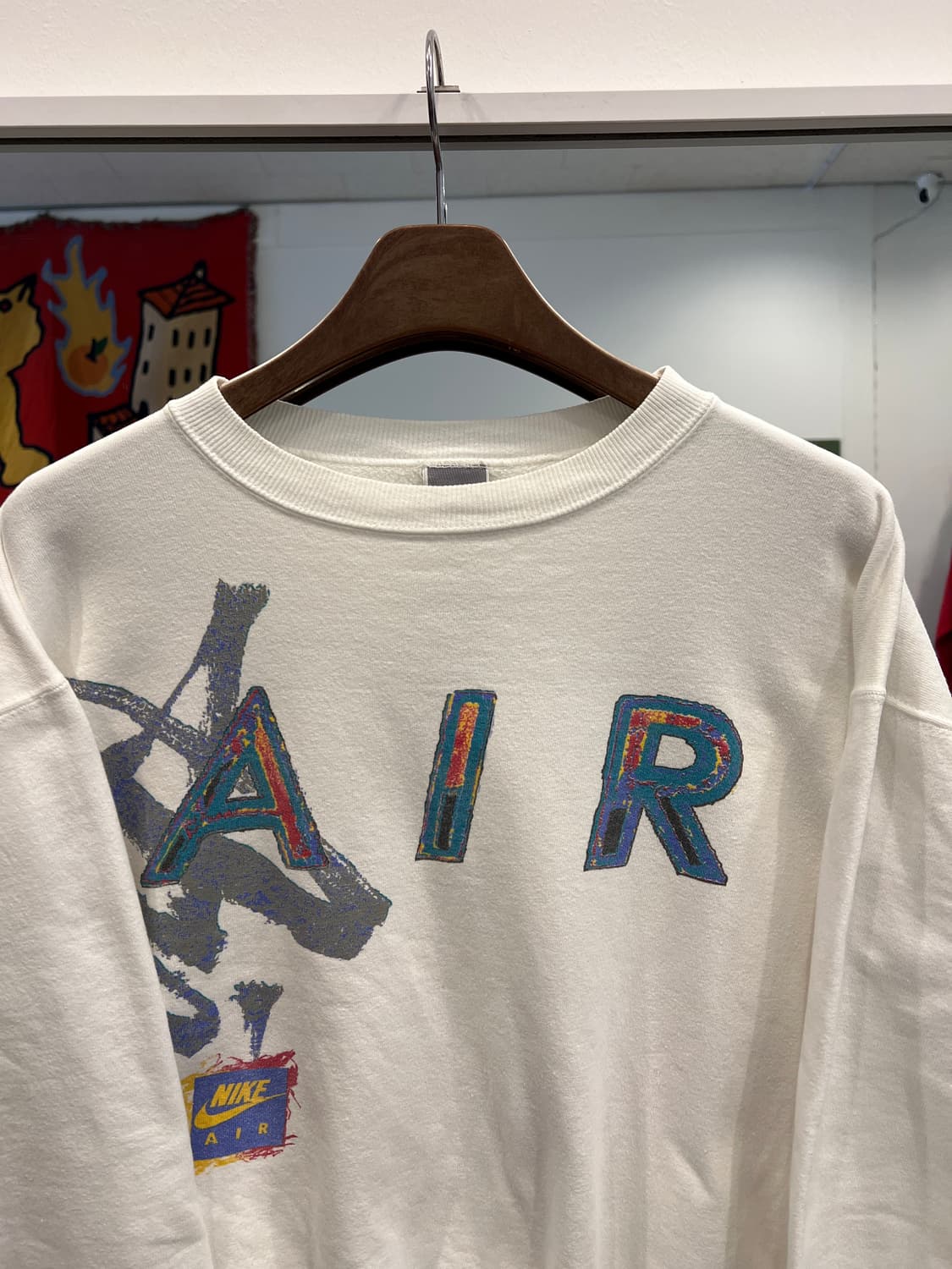 80s Nike 올드 나이키 AIR 스웻셔츠 (made in USA) 상품이미지2