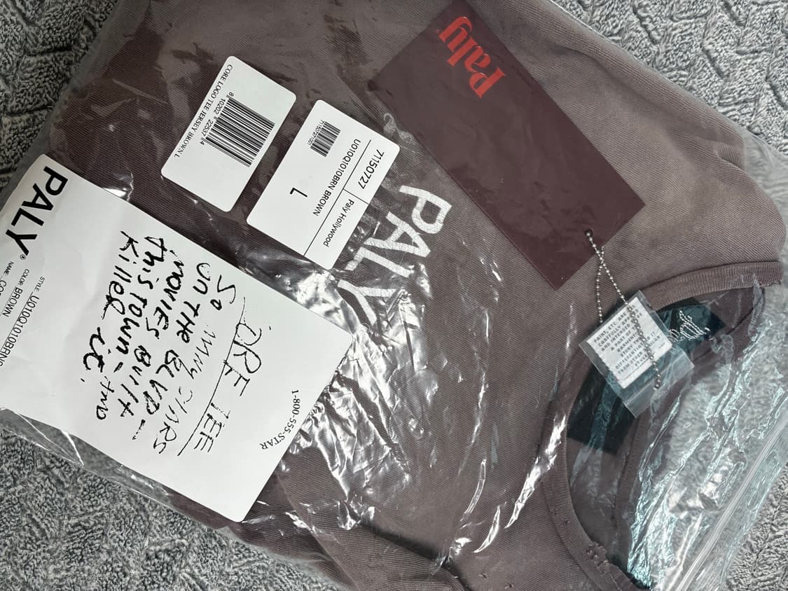 새상품) Paly 팔리할리우드 코어 로고티 L 상품이미지2