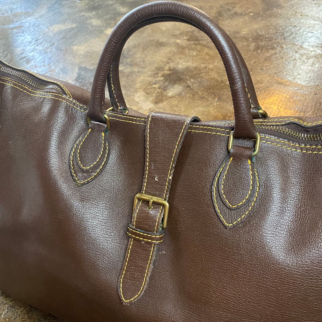 80s 꼼데가르송 가죽 보스턴백 상품이미지2