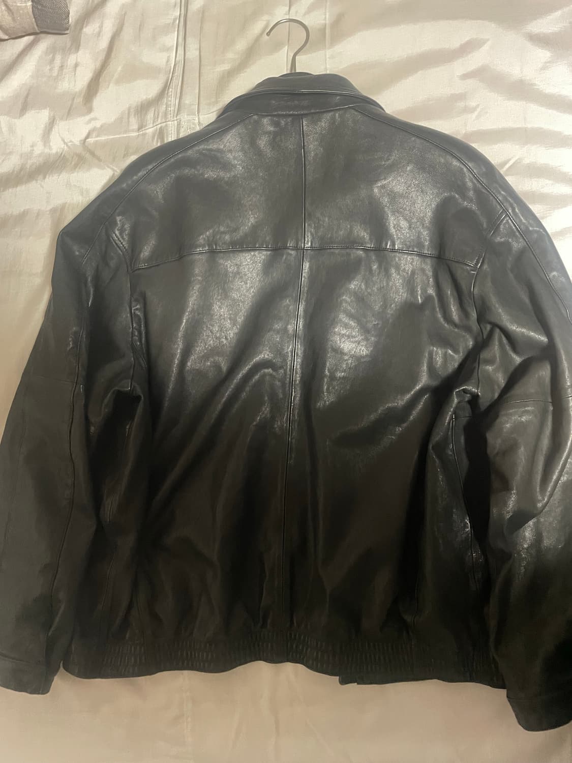 M) 유스(youth) 워시드 레더 블루종 상품이미지3