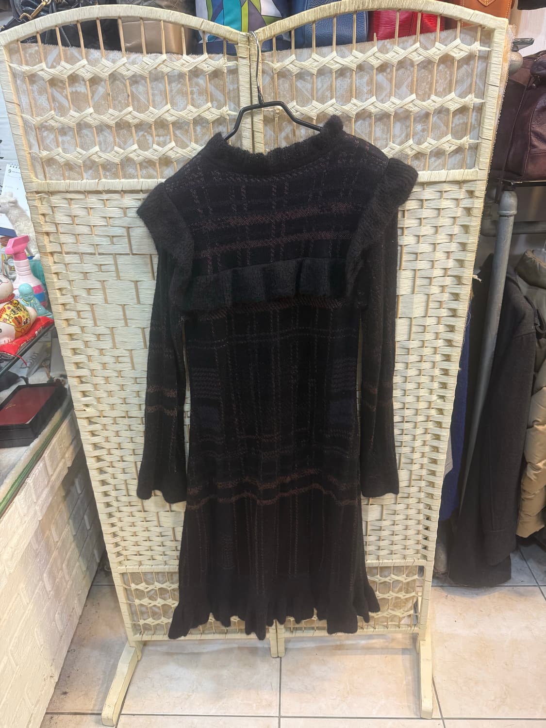 55-66 정품 비비안웨스트우드 울 롱원피스 팝니다 상품이미지6