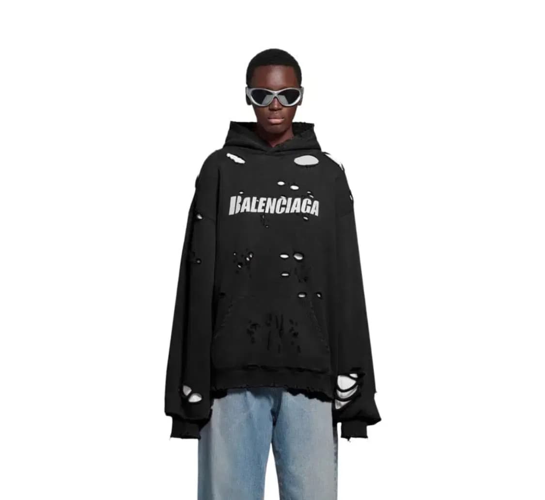 발렌시아가 디스트로이드 후드  상품이미지1