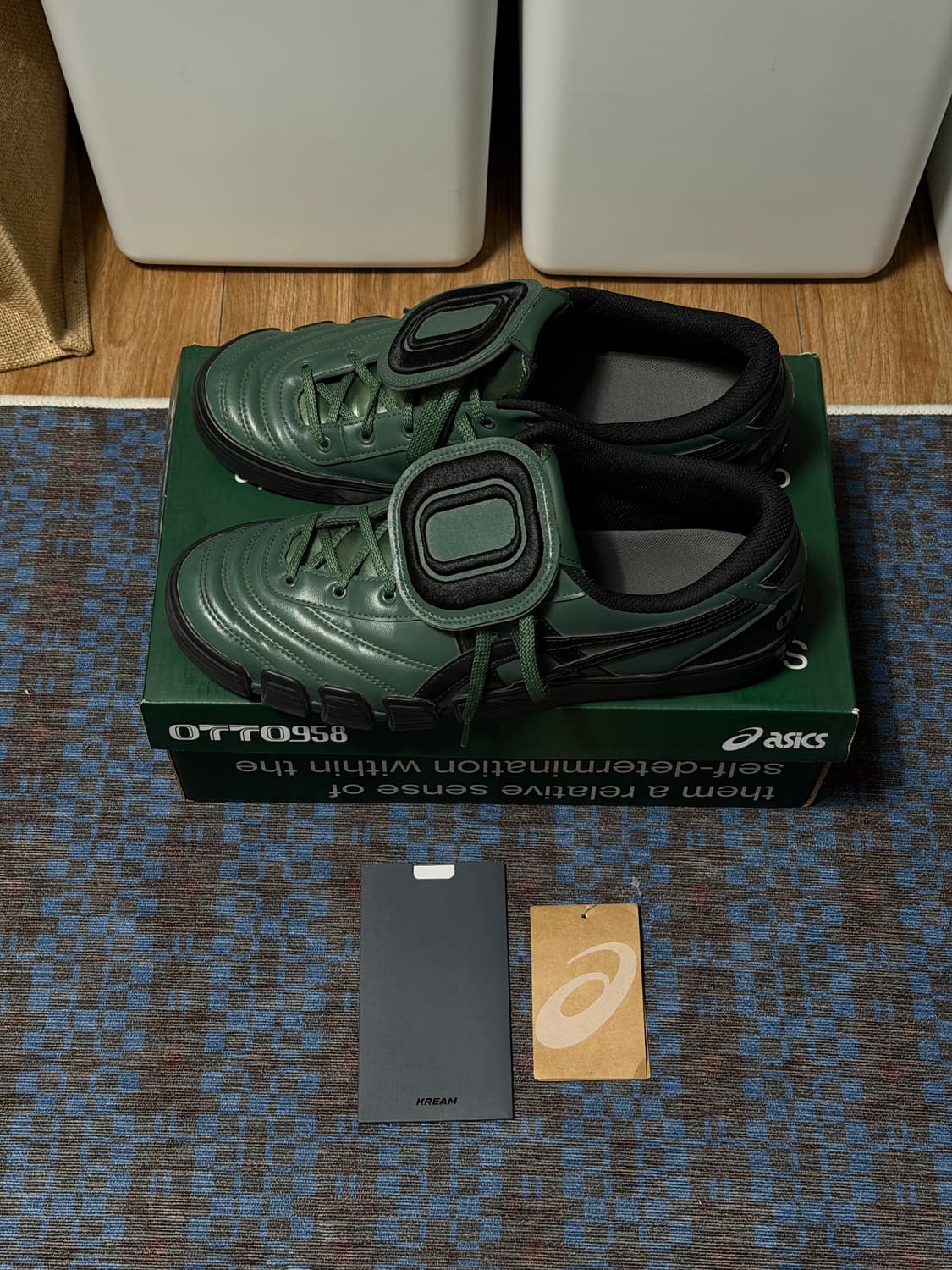 아식스 x 오토 958 젤 플렉스키 헌터 그린 블랙 상품이미지3