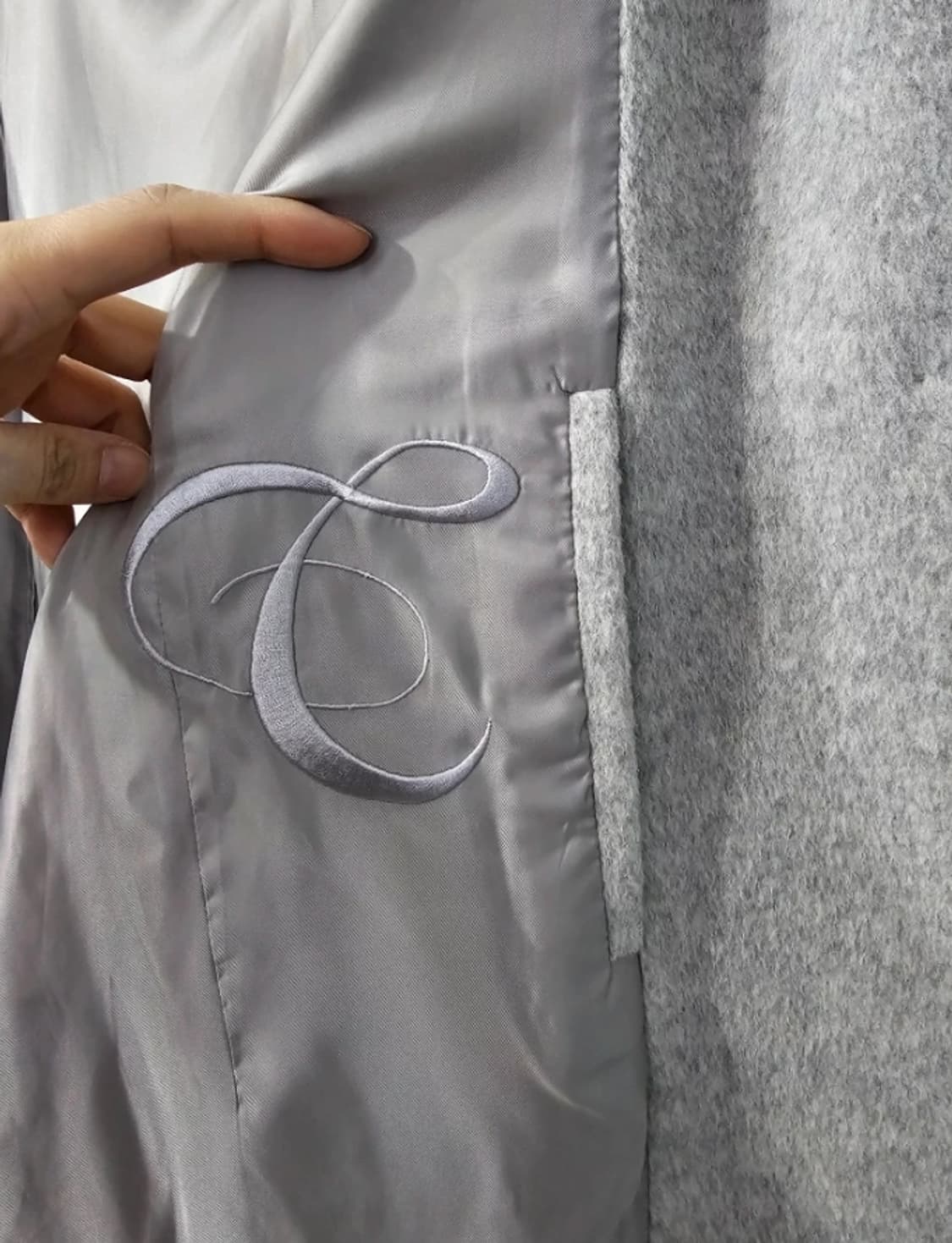 TIME 타임 롱 코트 회색 ~55 상품이미지9