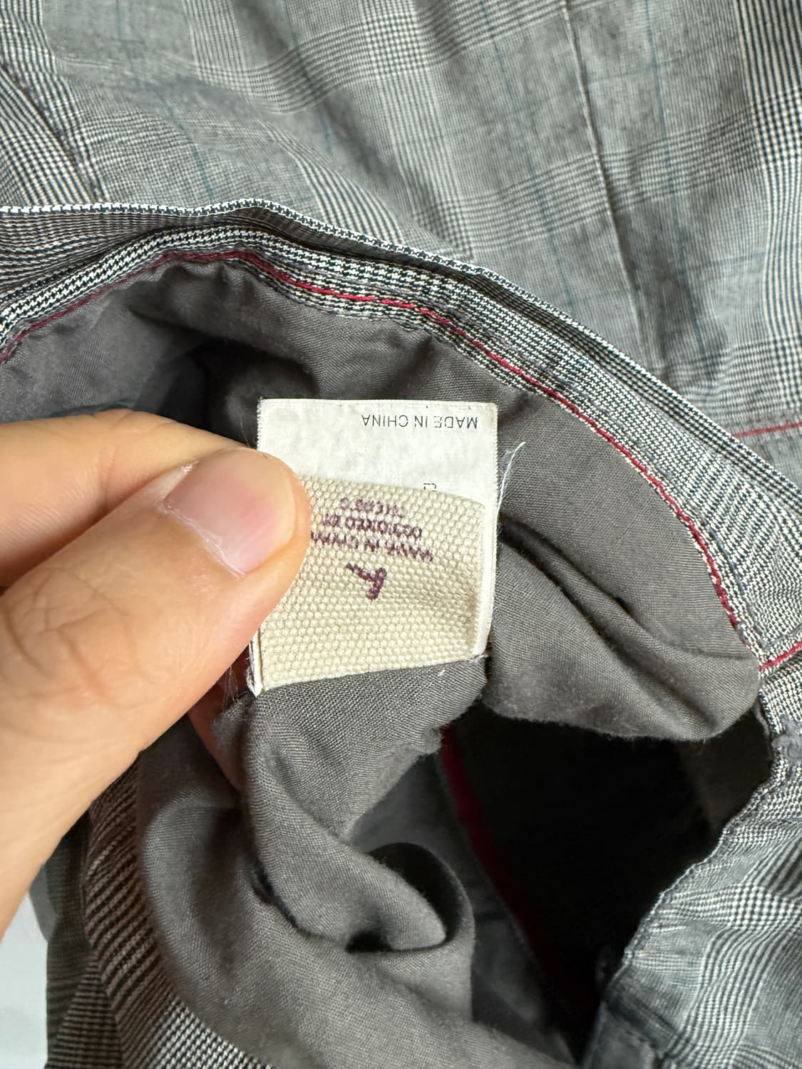 Pre owned 글렌체크 락펑크 자켓 상품이미지8