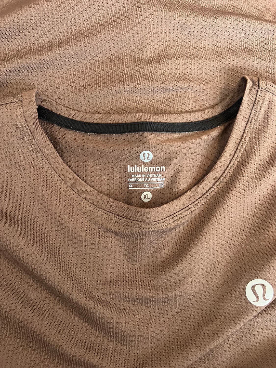 룰루레몬 여성 브라운 기능성반팔티셔츠 러닝반팔티셔츠 상품이미지5