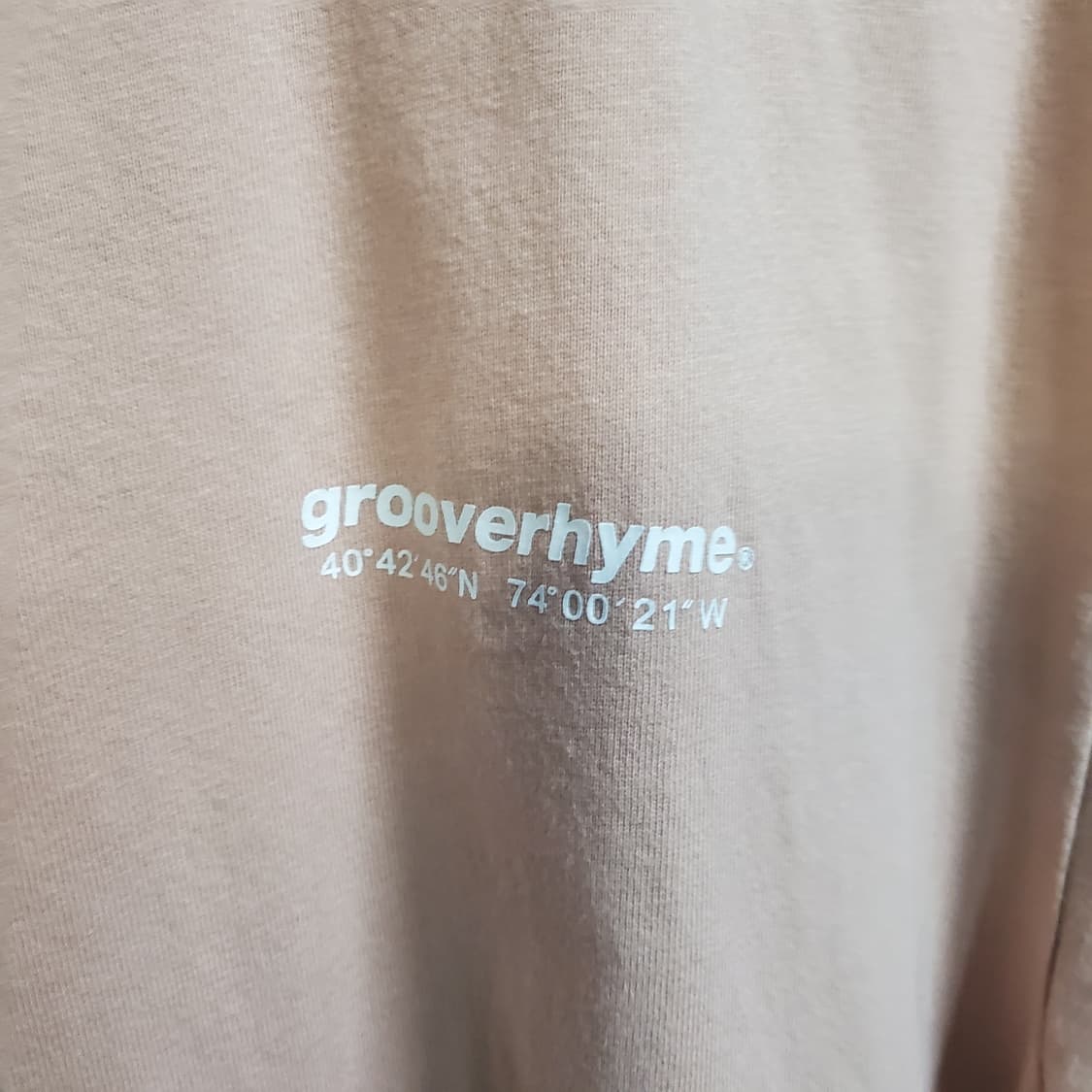 그루브라임 센터로고 라운드 반팔티  상품이미지3