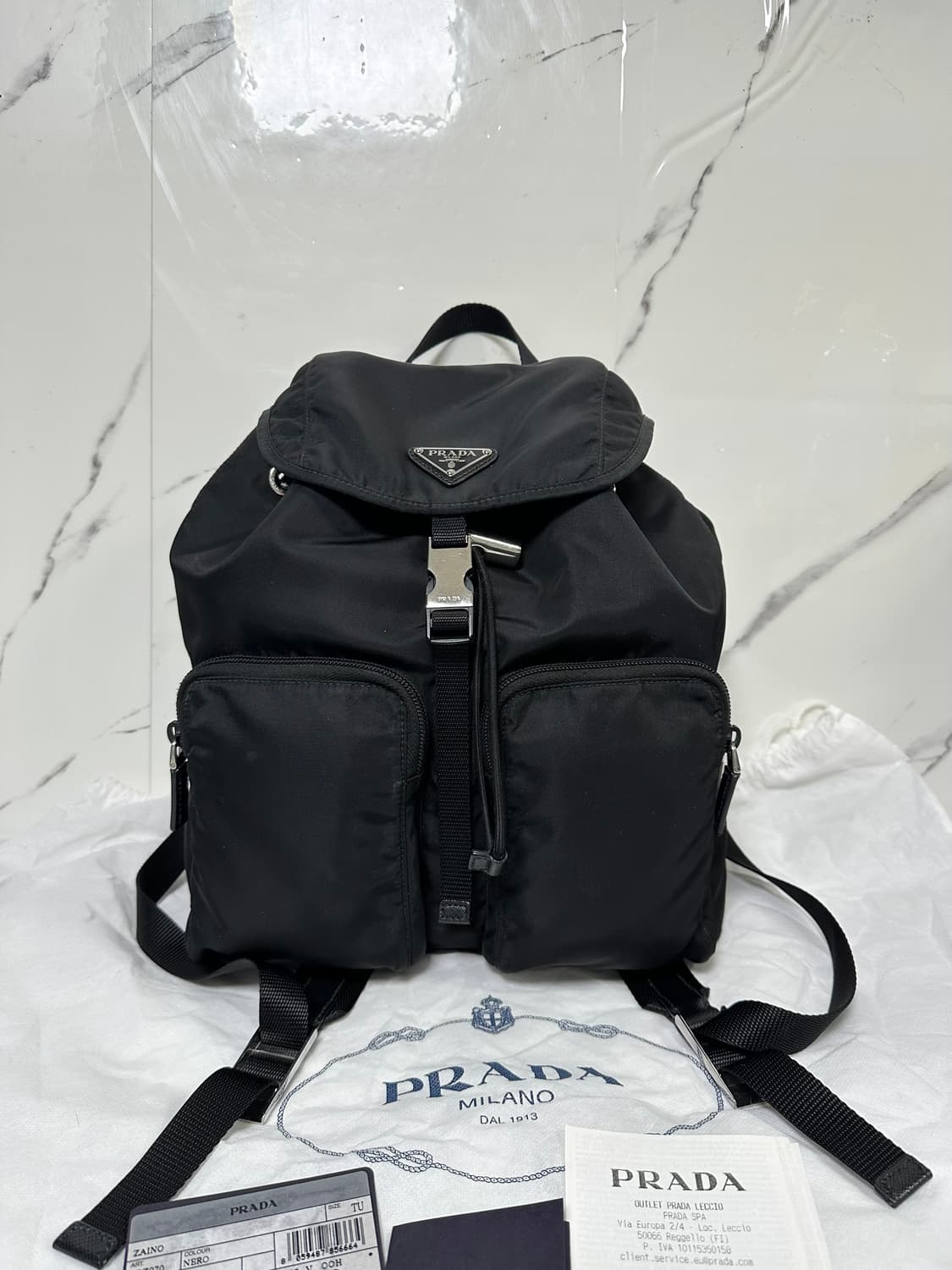 [A+ 정품] 프라다 투포켓 백팩 신형 스몰 상품이미지2