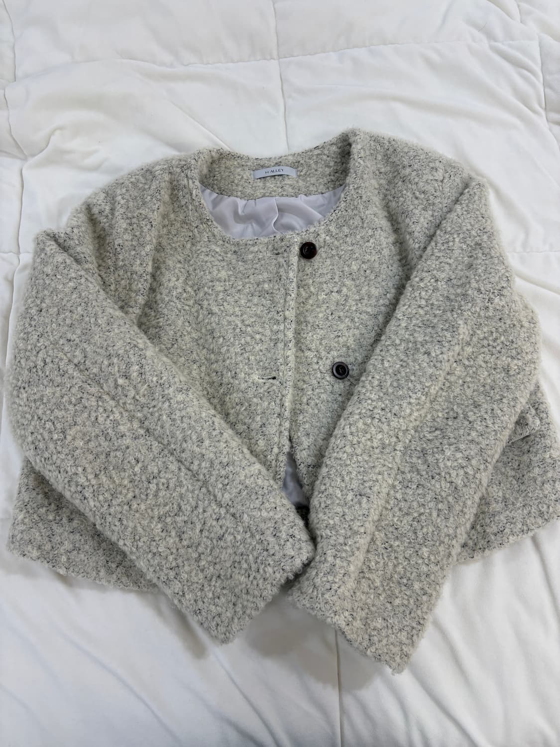 에오브 쿠앤크 부클 뽀글이 자켓 상품이미지1