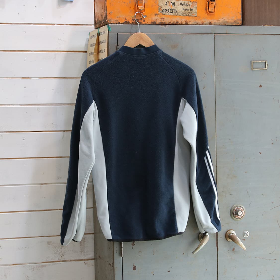 (착용컷) 아디다스 하프 집업 플리스 (남성용 95-98) 상품이미지2