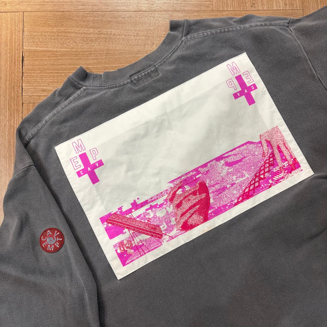 카브엠트 그레이 롱슬리브 티셔츠 상품이미지1