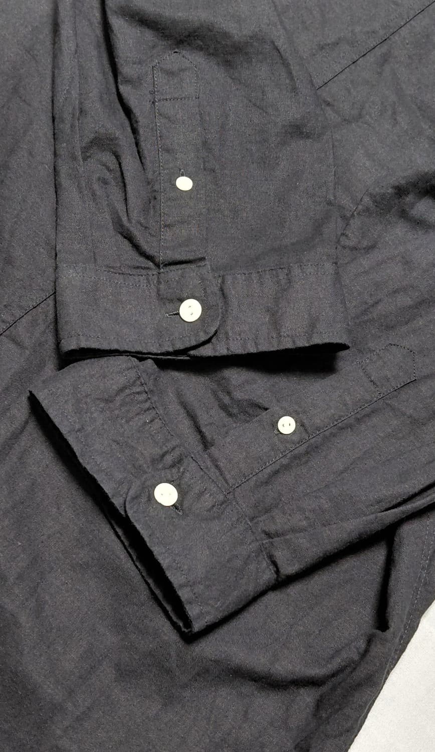 Oval Dice 린넨-코튼 차이나카라 7부소매 셔츠 (L) 상품이미지10