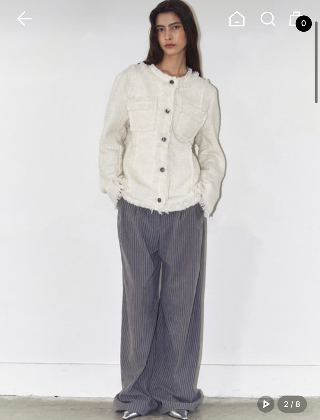 폴리수엠] 트위드 자켓 FRINGED TWEED JACKET 상품이미지2