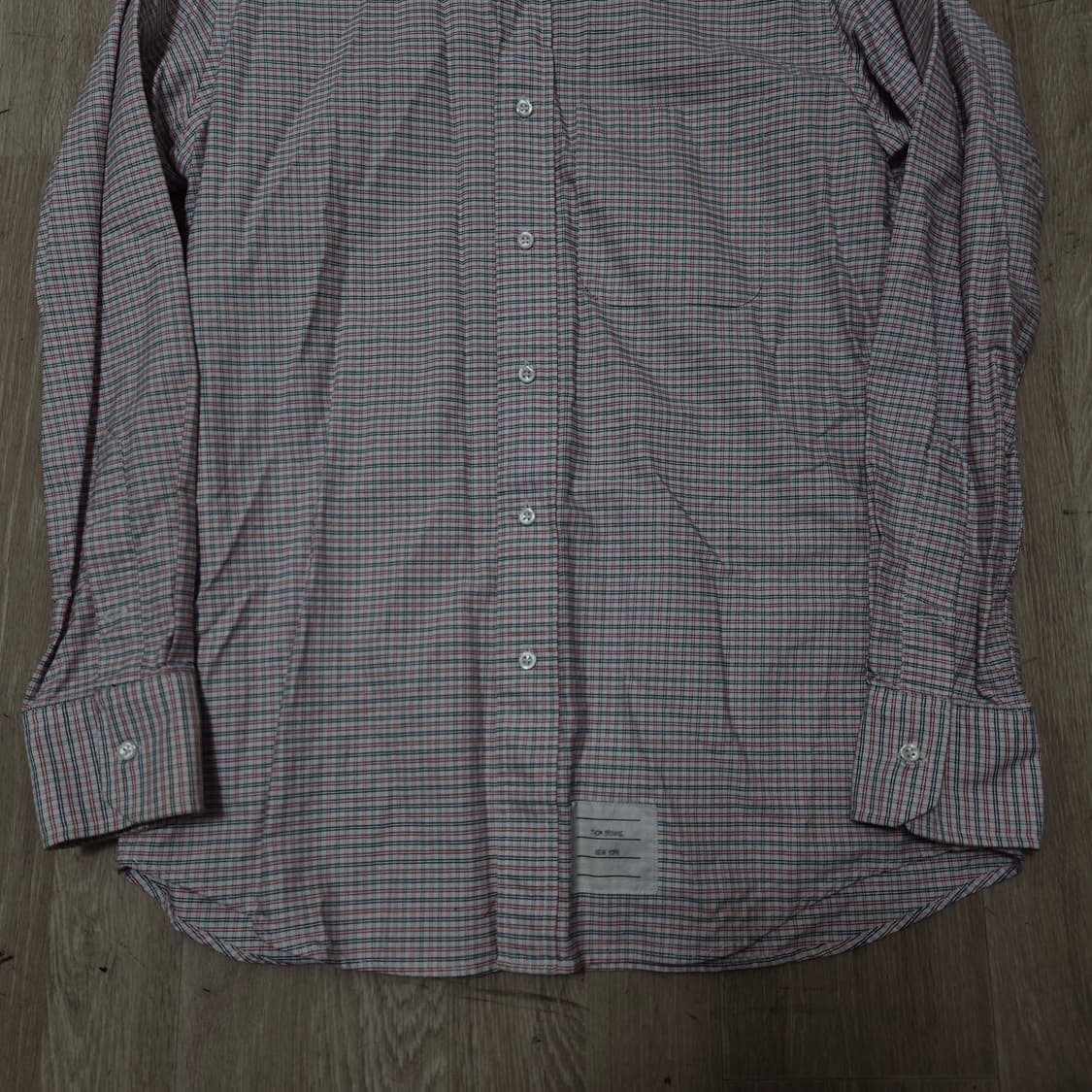 톰브라운 뉴욕 옥스포드 버튼다운 체크 셔츠 S(90) 상품이미지3