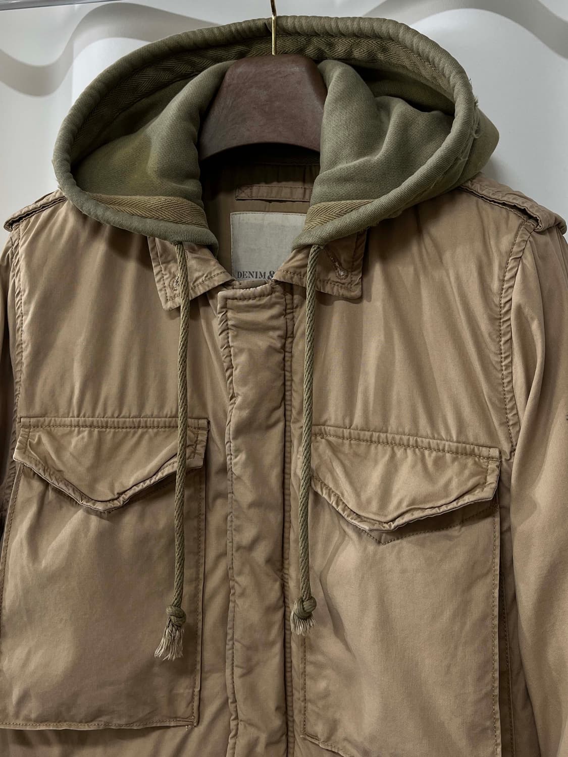 폴로 랄프로렌 탄베이지 M65 워시드 패디드 필드자켓 상품이미지5