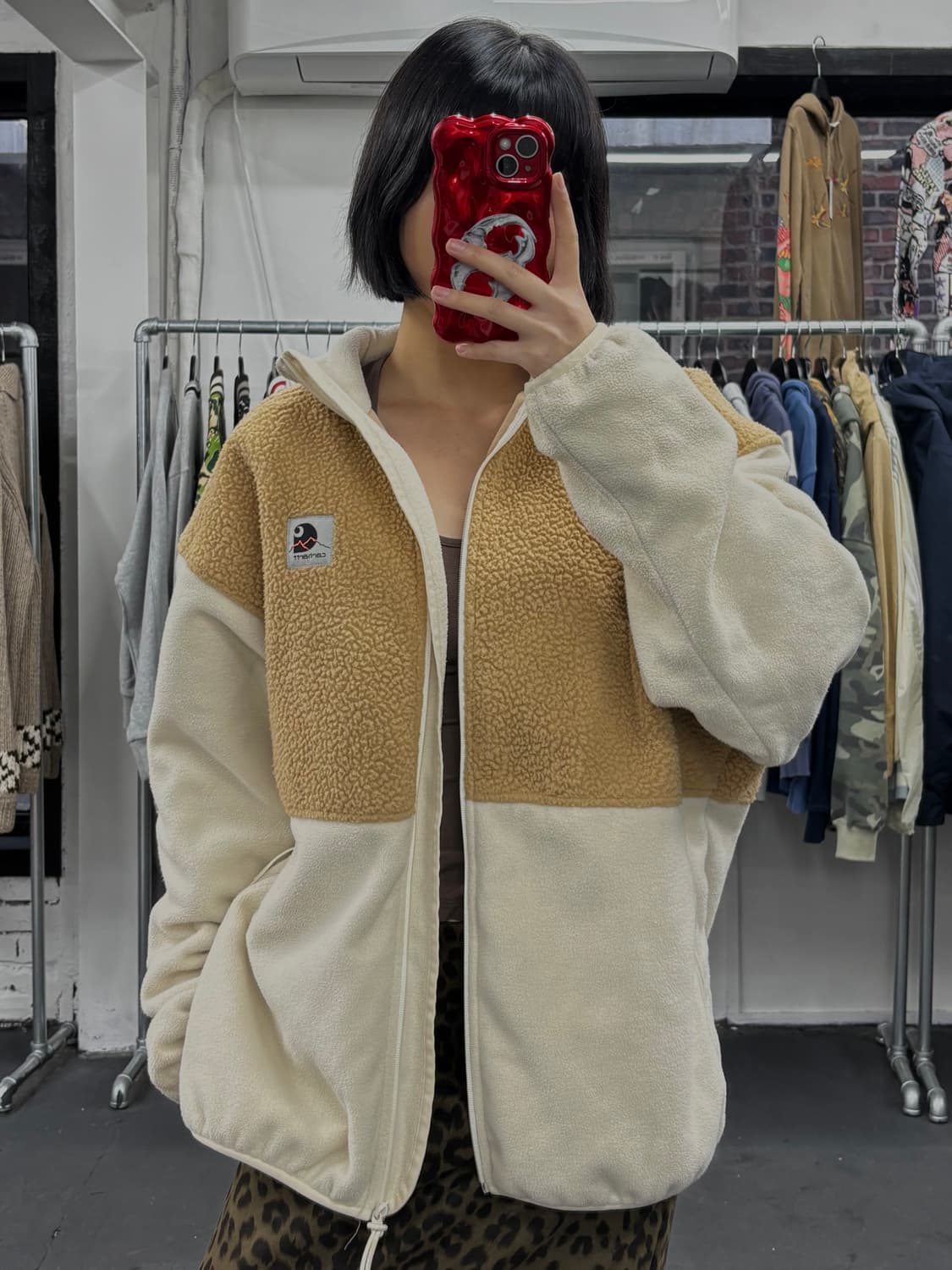 칼히트 Wip 베이지 플리스 자켓 상품이미지2