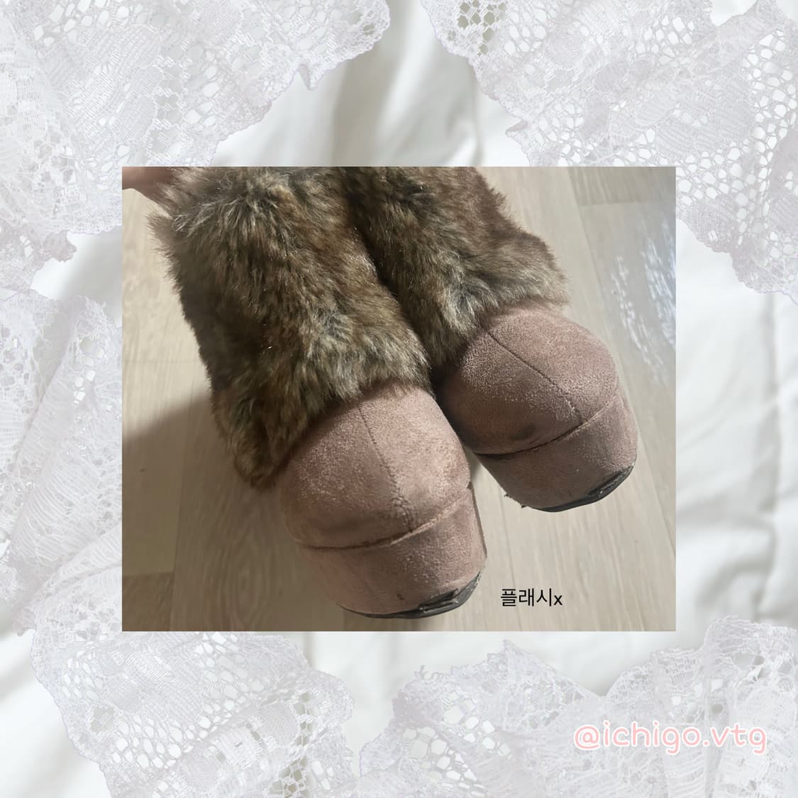 리즈리사 퍼 리본 부츠 히메갸루라떼갸루 상품이미지4