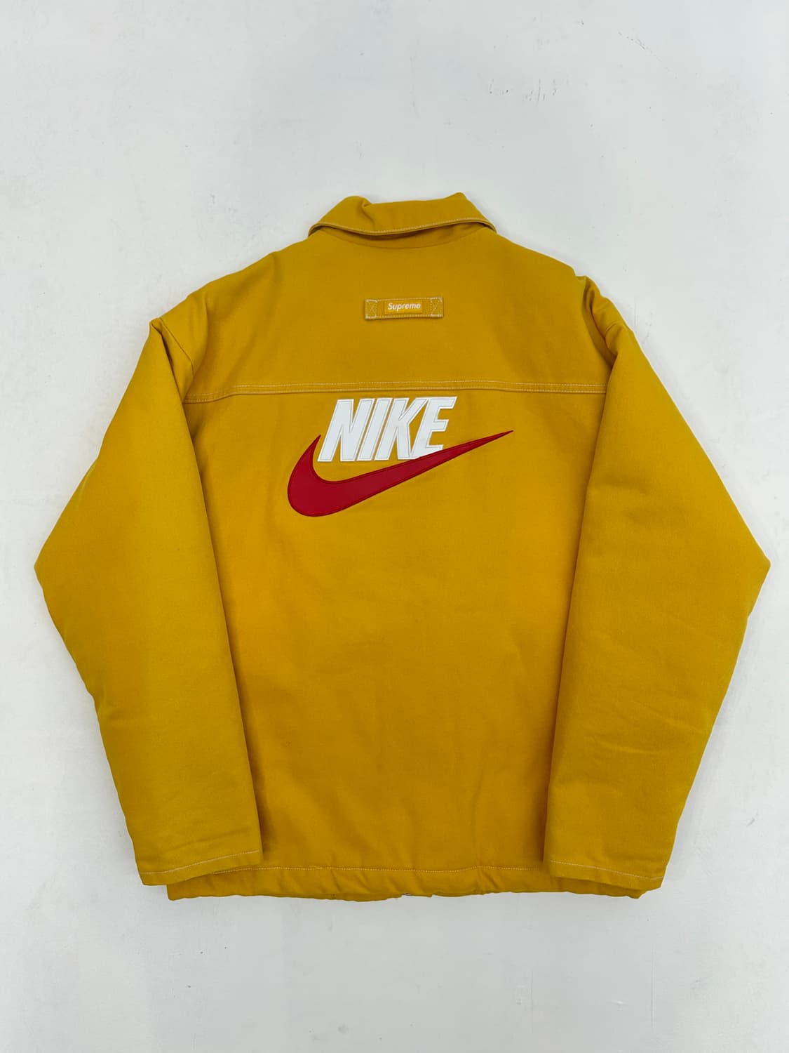 슈프림 x 나이키 더블 집 퀼티드 워크 자켓 머스타드 - 18FW 상품이미지2