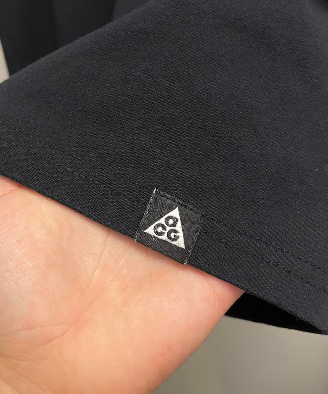 (XL)나이키 ACG 자수 로고 드라이핏 반팔티셔츠 블랙 상품이미지6