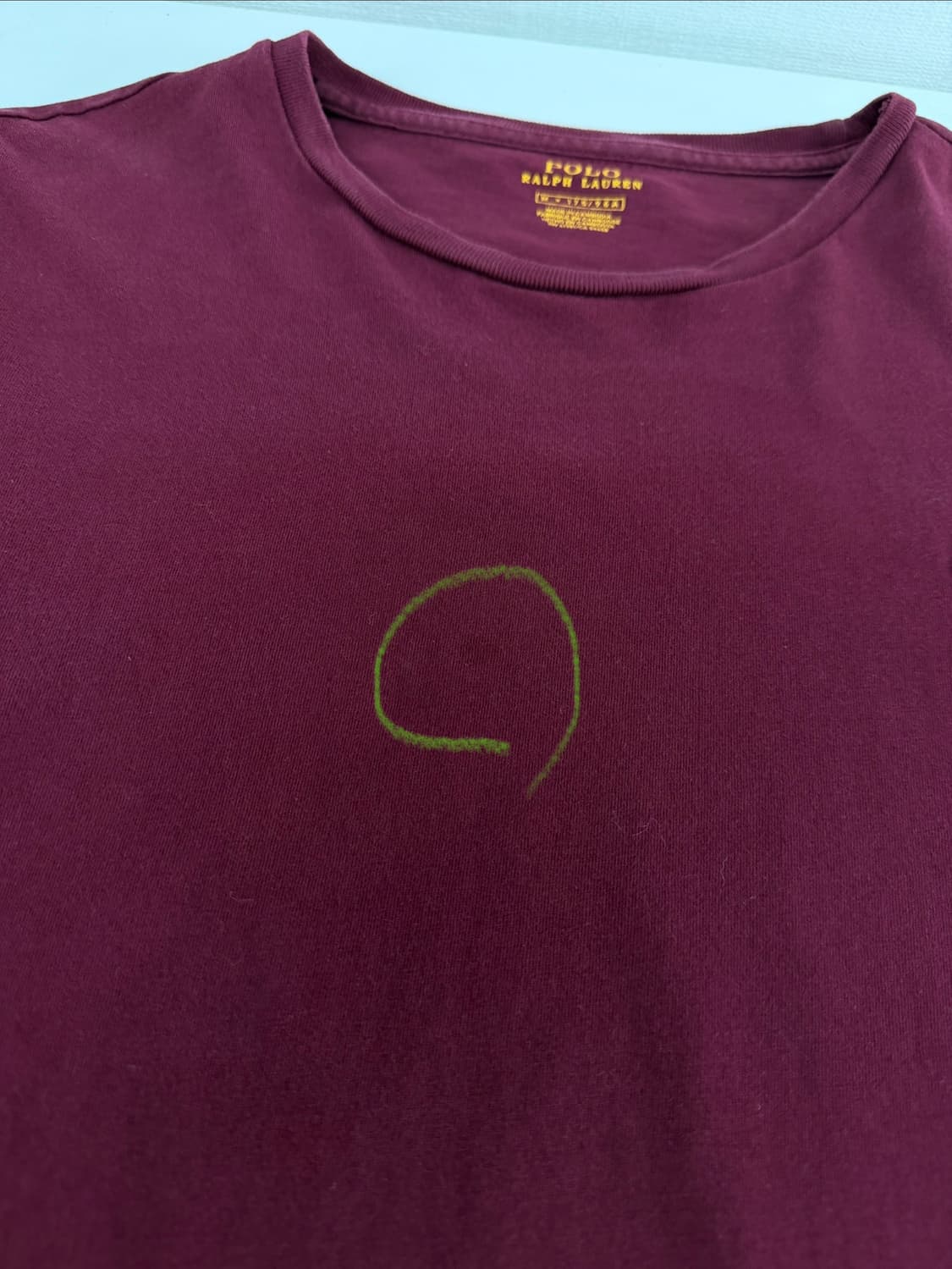 폴로 랄프로렌 버건디 긴팔티 man m 상품이미지3