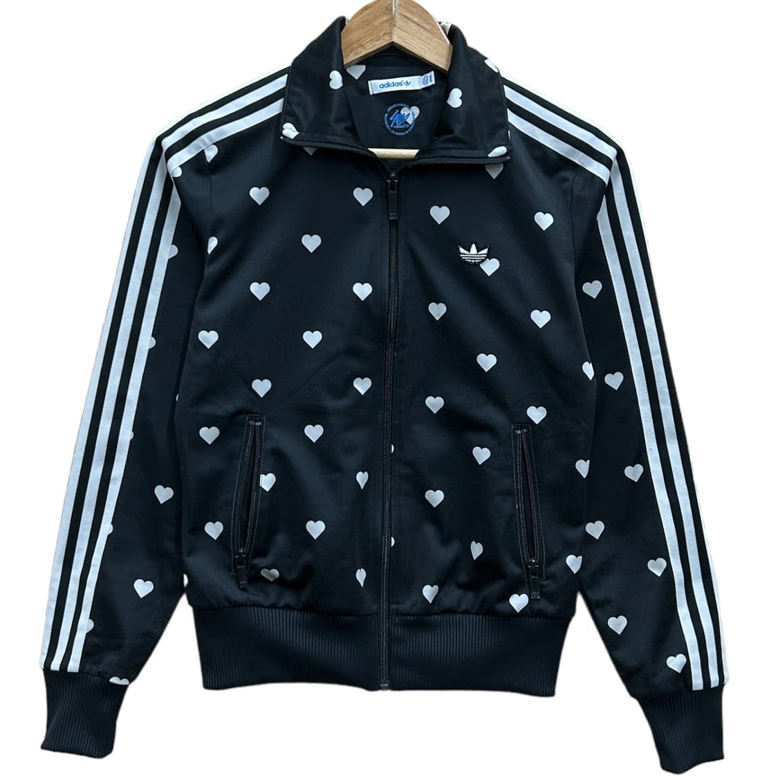 아디다스 하트 삼선 검흰 져지 S 상품이미지4