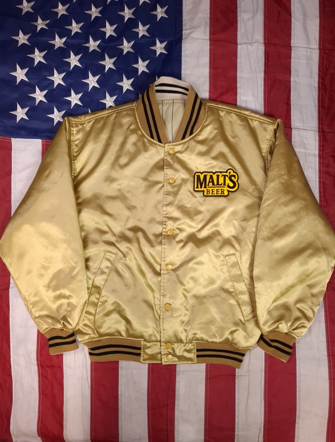 새제품급 오리지날 90's 일본판 MALT's 리버서블 바시티자켓 상품이미지7